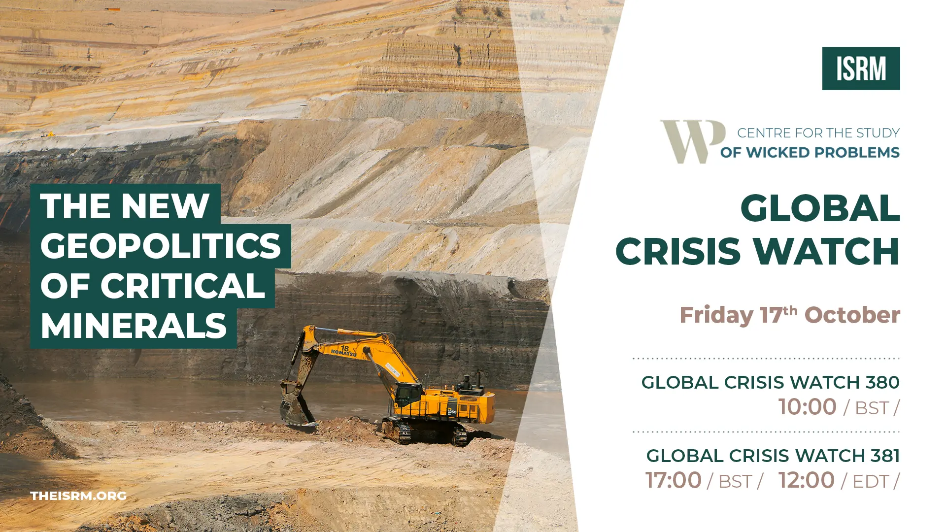 Global Crisis Watch 380 381 The New Geopolitics Of Critical 