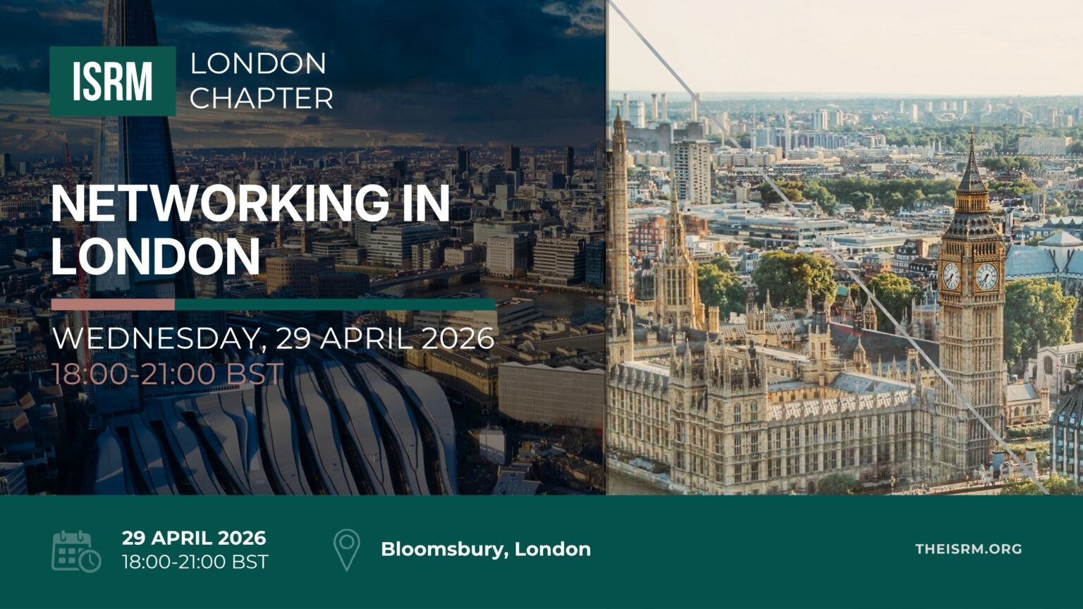 ISRM London Chapter Networking 29 April 2026 – ISRM